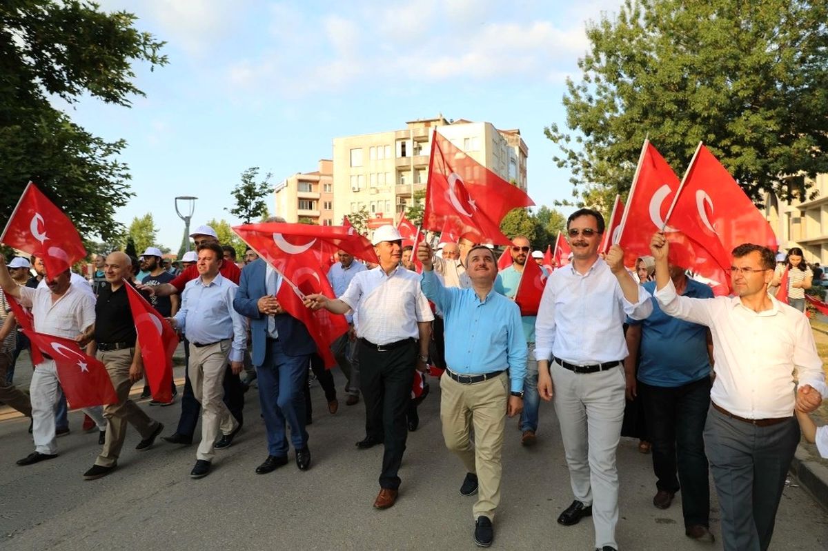 Fatsa\'da Milli Birlik Yürüyüşü