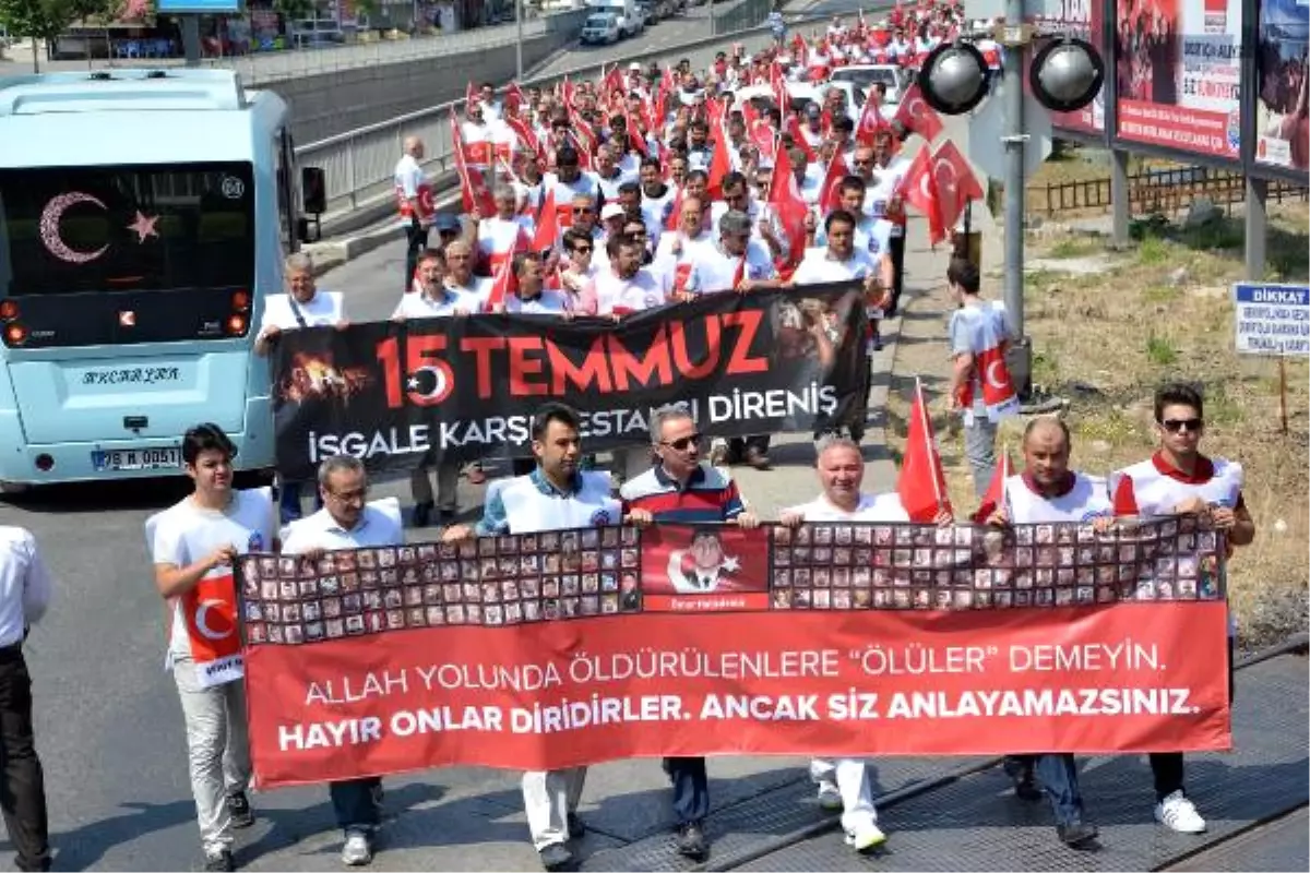 Karabük\'te 15 Temmuz Yürüyüşü