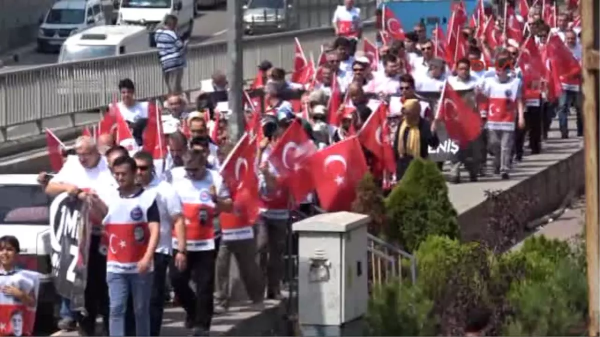 Karabük\'te 15 Temmuz Yürüyüşü