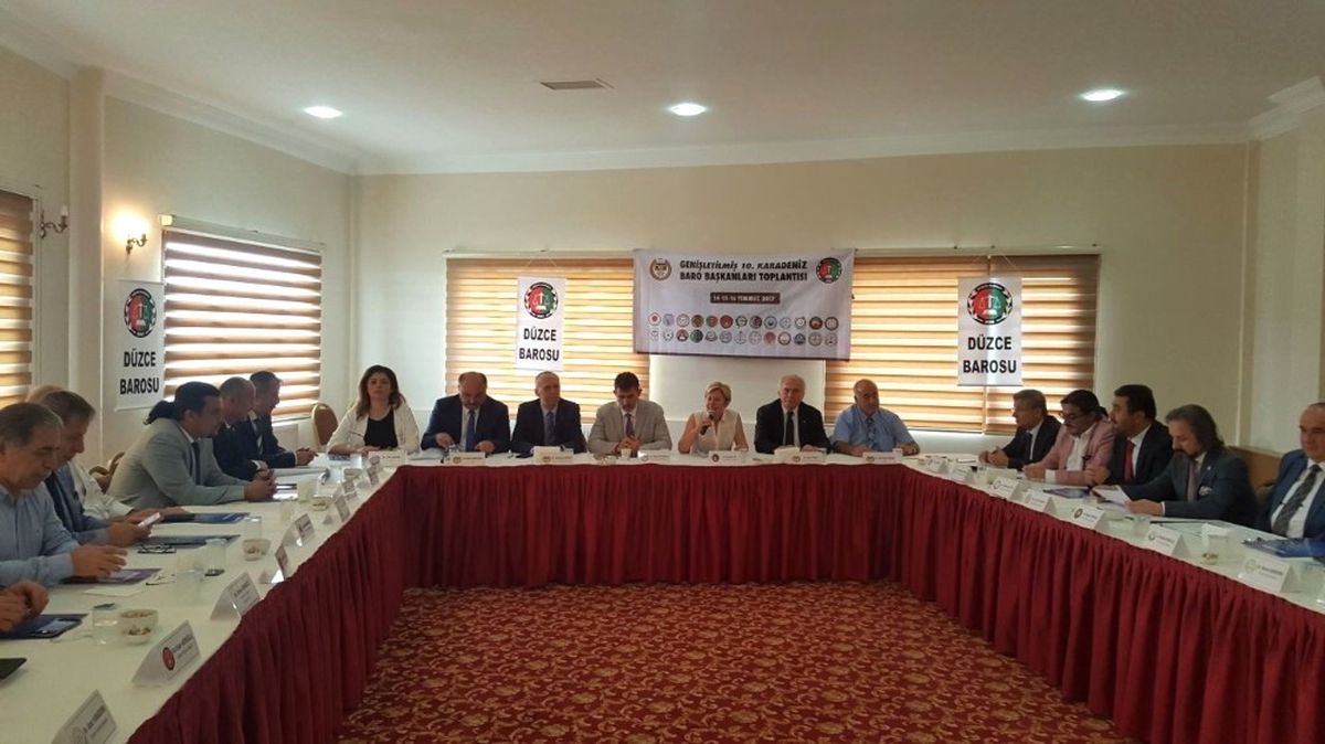 Karadeniz Baro Başkanları Düzce Barosunun Ev Sahipliğinde Bir Araya Geldi