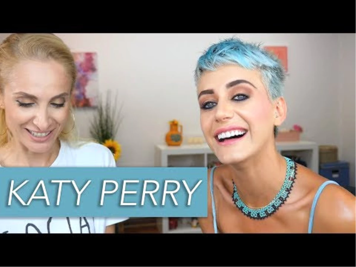 Katy Perry\'e Benzerliği İle Bilinen Türk Model Gizem Barlak, Ünlü Makyöze Konuk Oldu