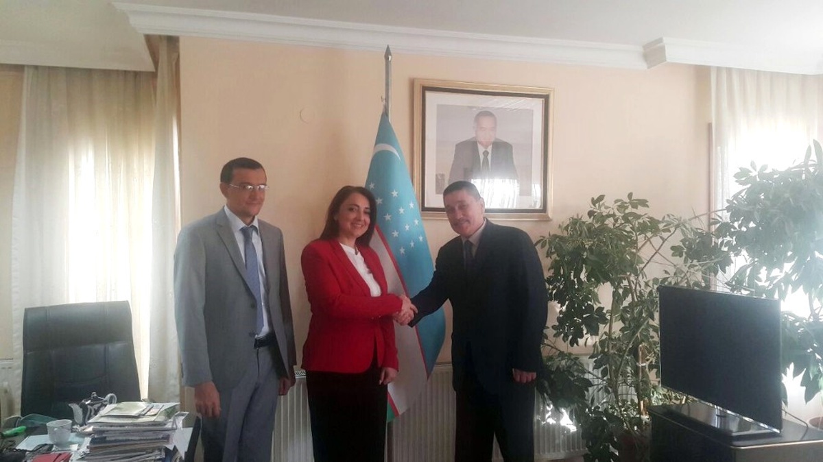 Patronlar Dünyasının Başkanından Özbekistan Büyükelçiliği\'ne Ziyaret