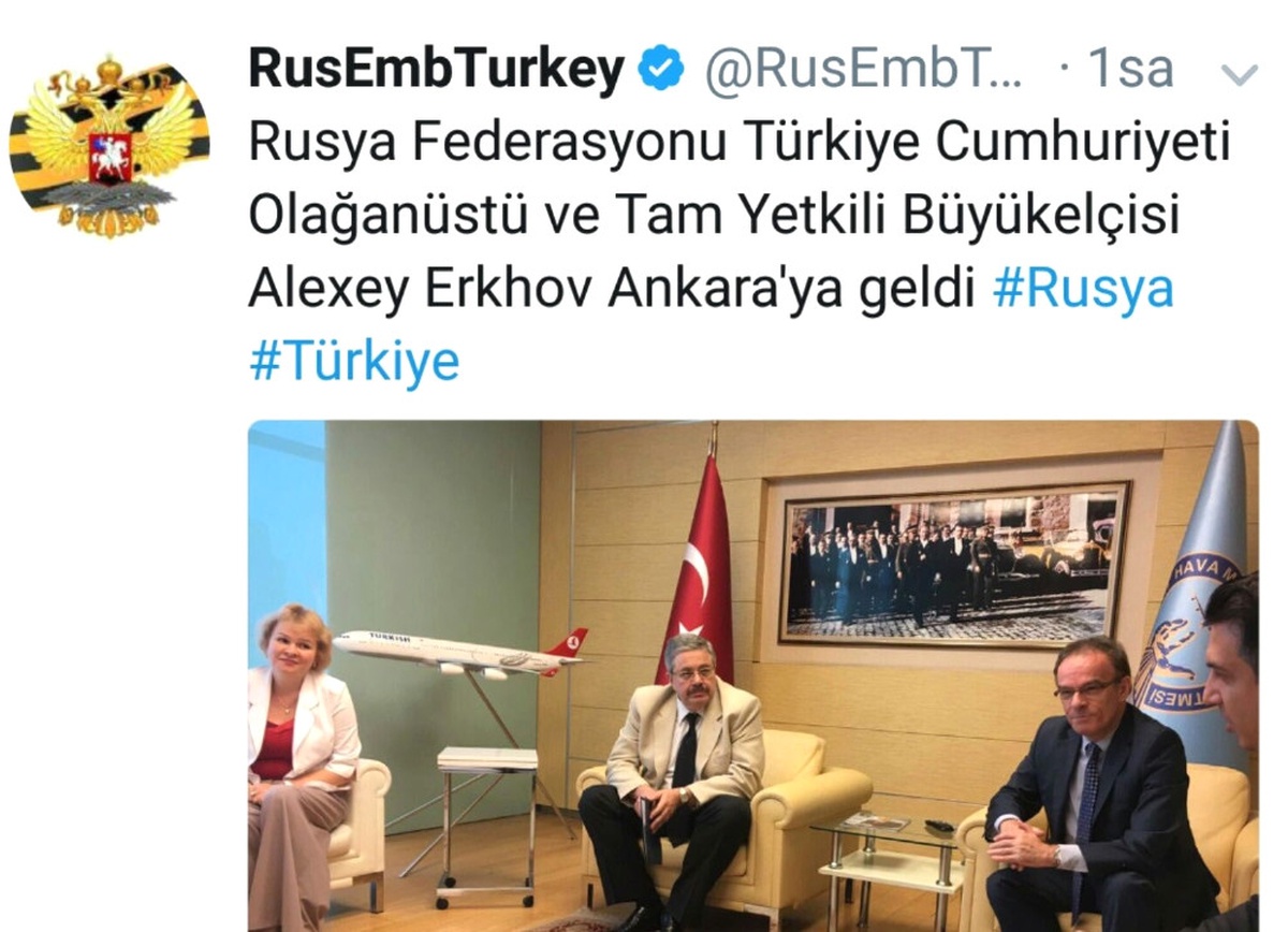 Suikasta Uğrayan Karlov\'un Yerine Atanan Başkonsolos Ankara\'da