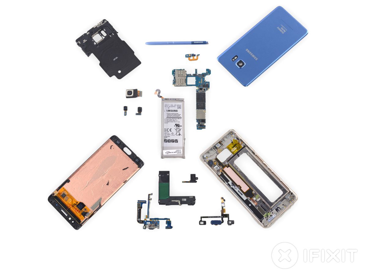 İfixit Galaxy Note Fan Edition\'ın Bataryasını Çıkardı, Sürpriz Var?