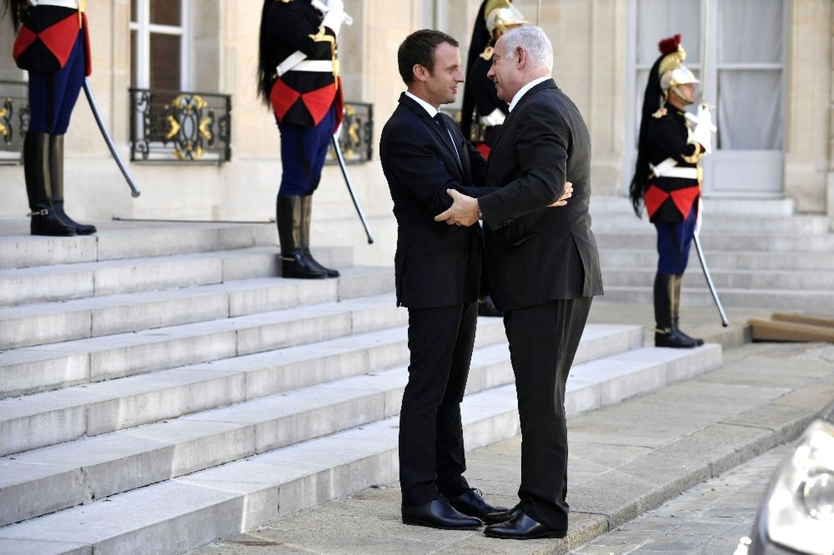 Macron, Netanyahu\'yu Kabul Etti