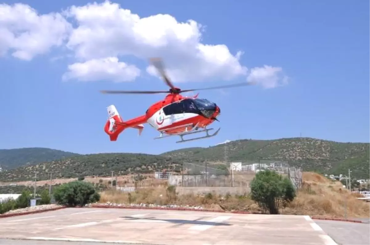 Parmak Bebek Ambulans Helikopterle Sevk Edildi