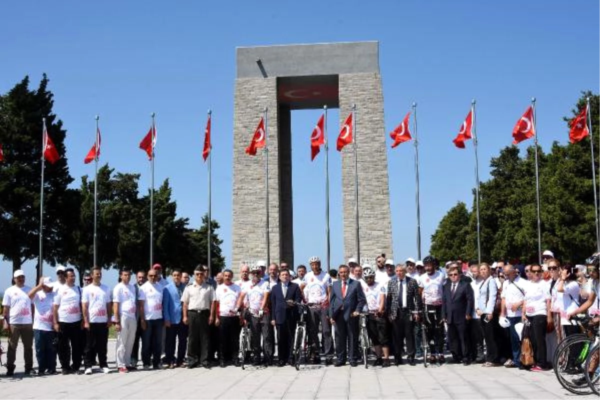 15 Temmuz Şehitleri İçin Konya\'dan Çanakkale\'ye 1600 Kilometre Pedal Çevirdiler