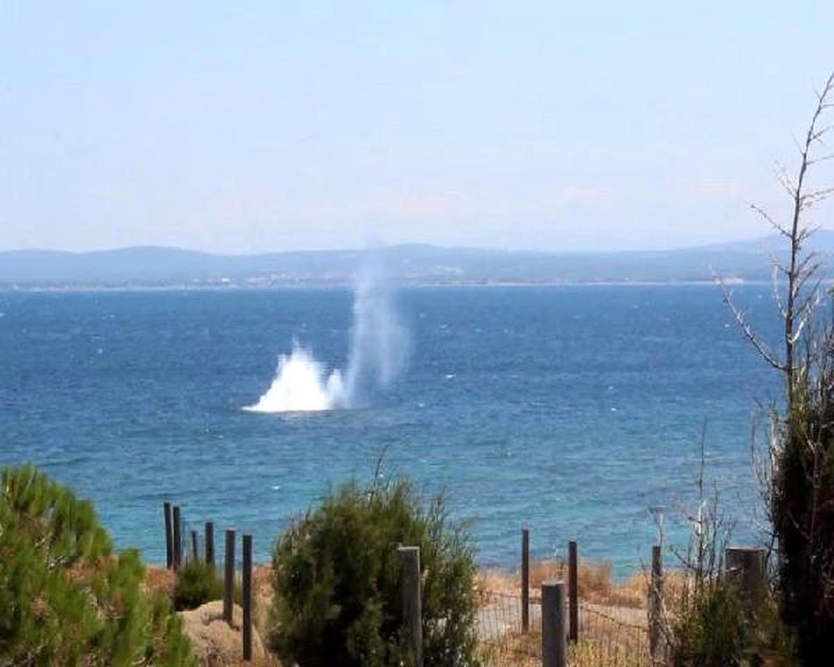 Çanakkale\'de Birinci Dünya Savaşı\'ndan Kalma Mayın İmha Edildi