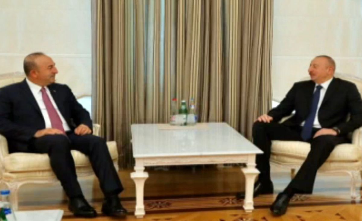 Çavuşoğlu, Ilham Aliyev Ile Görüştü