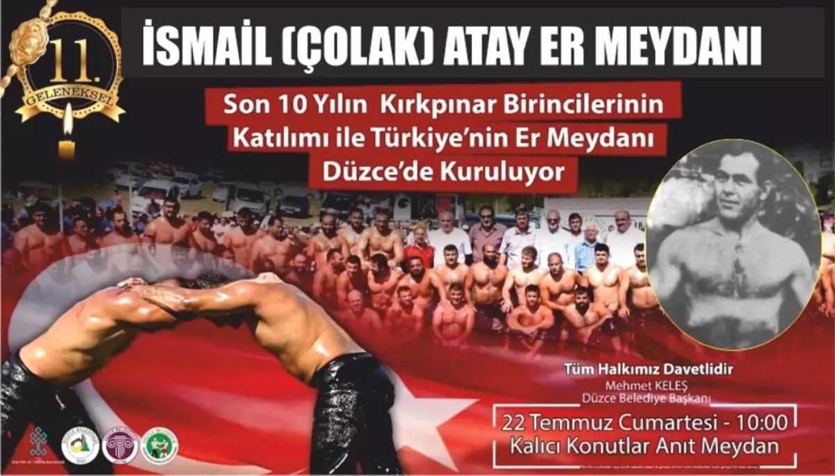 Düzce Güreş Alının İsmi İsmail Atay Er Meydanı Olacak