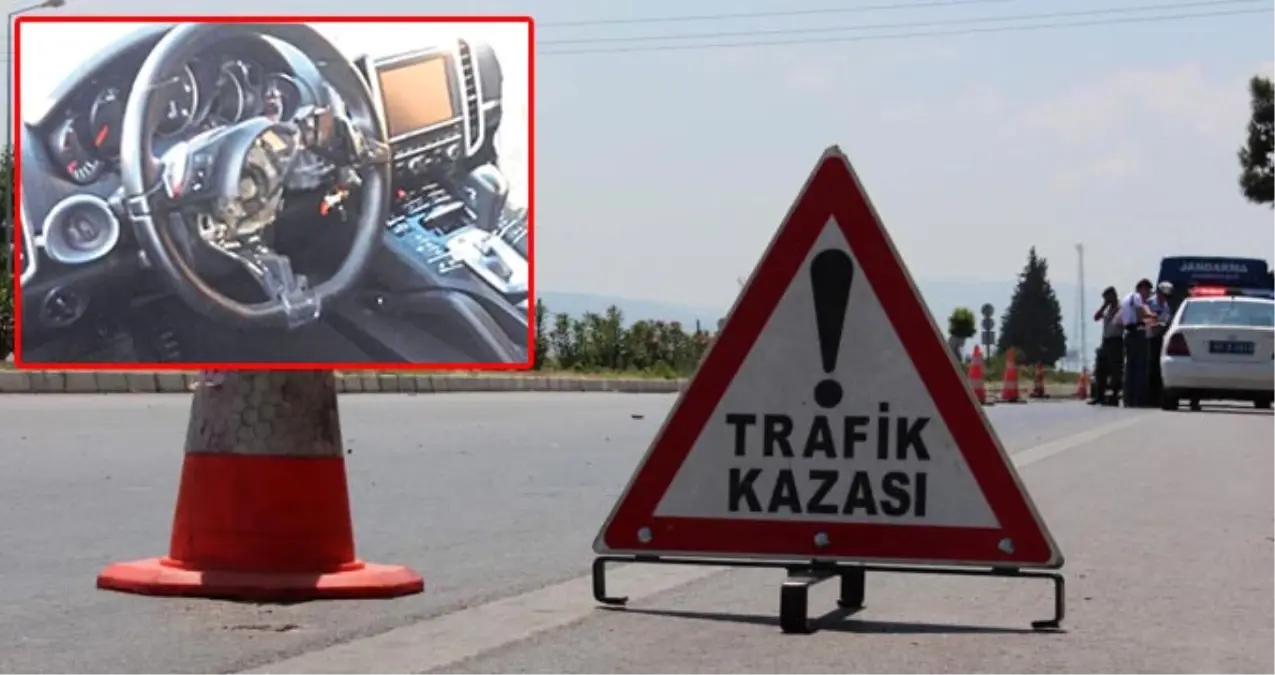 Trafik Kazasında Hava Yastığının Açılmasıyla Boğazı Kesilen İş Adamı Yoğun Bakımda