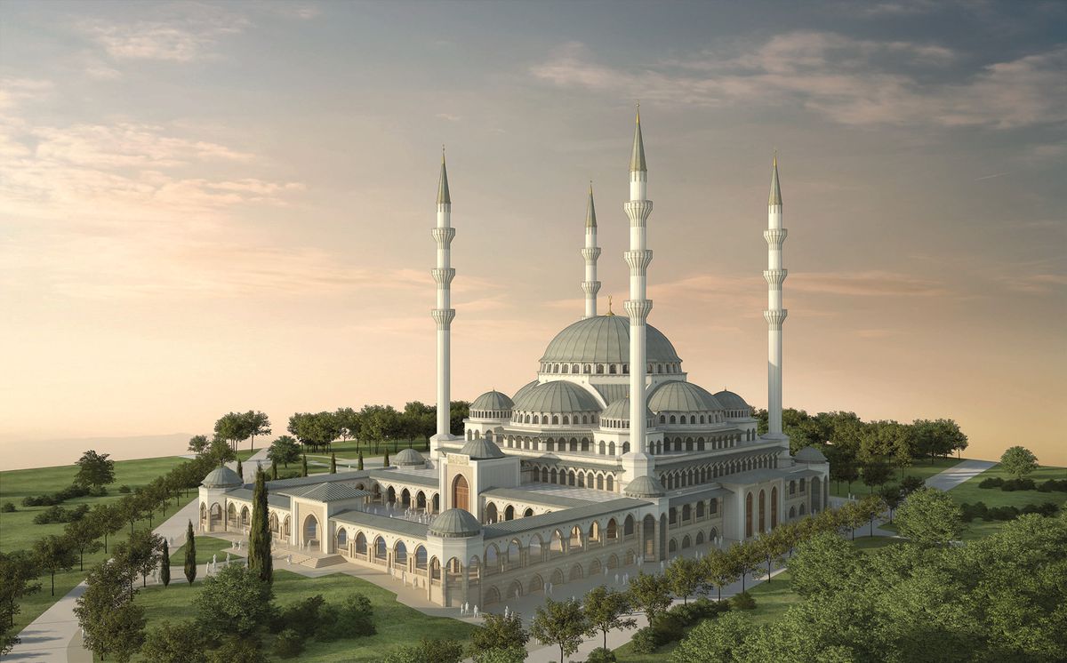 Üniversiteye 4 Minareli 20 Bin Kişilik Cami
