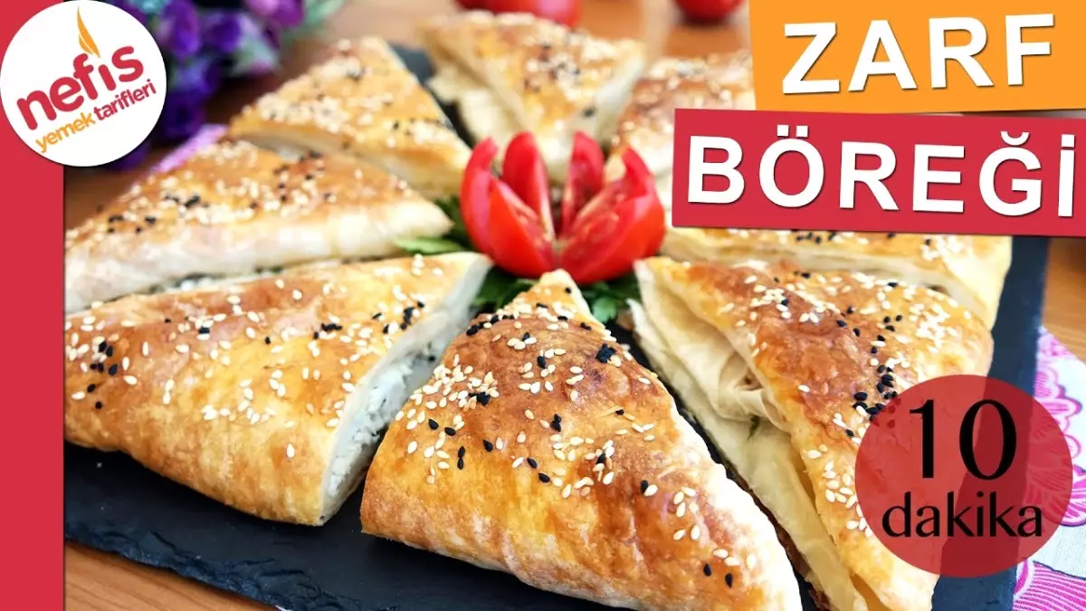 10 Dakikada Zarf Şeklinde Çıtır Börek - Hazır Yufkadan Börek Tarifleri