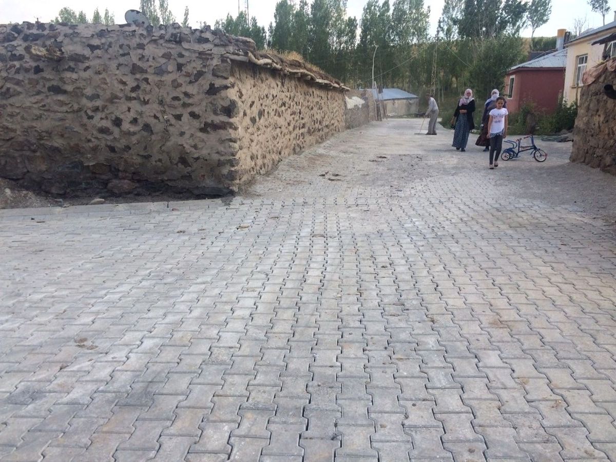 Çaldıran\'da Kilitli Parke Çalışması