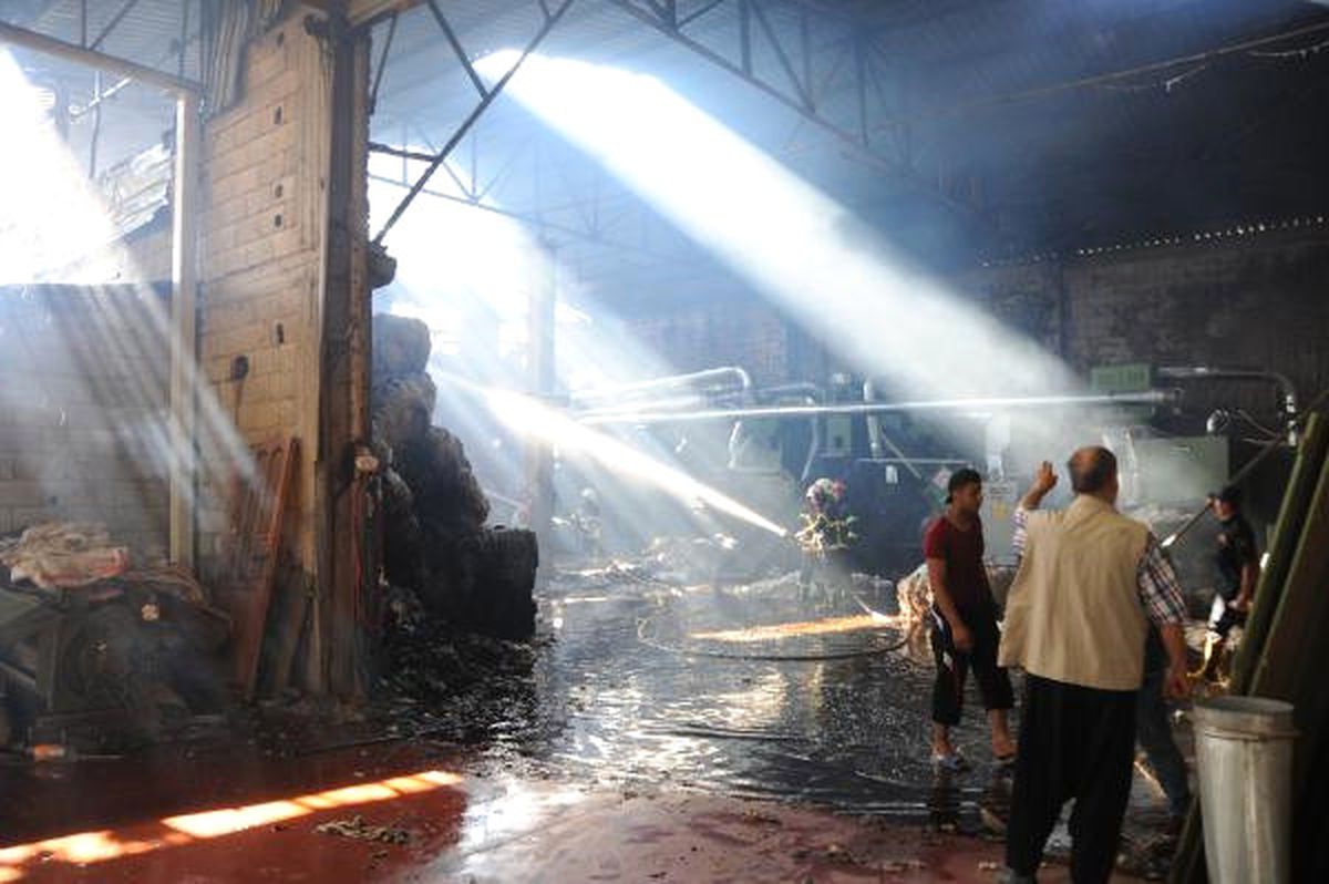 Gaziantep\'te Çırçır Fabrikasında Yangın