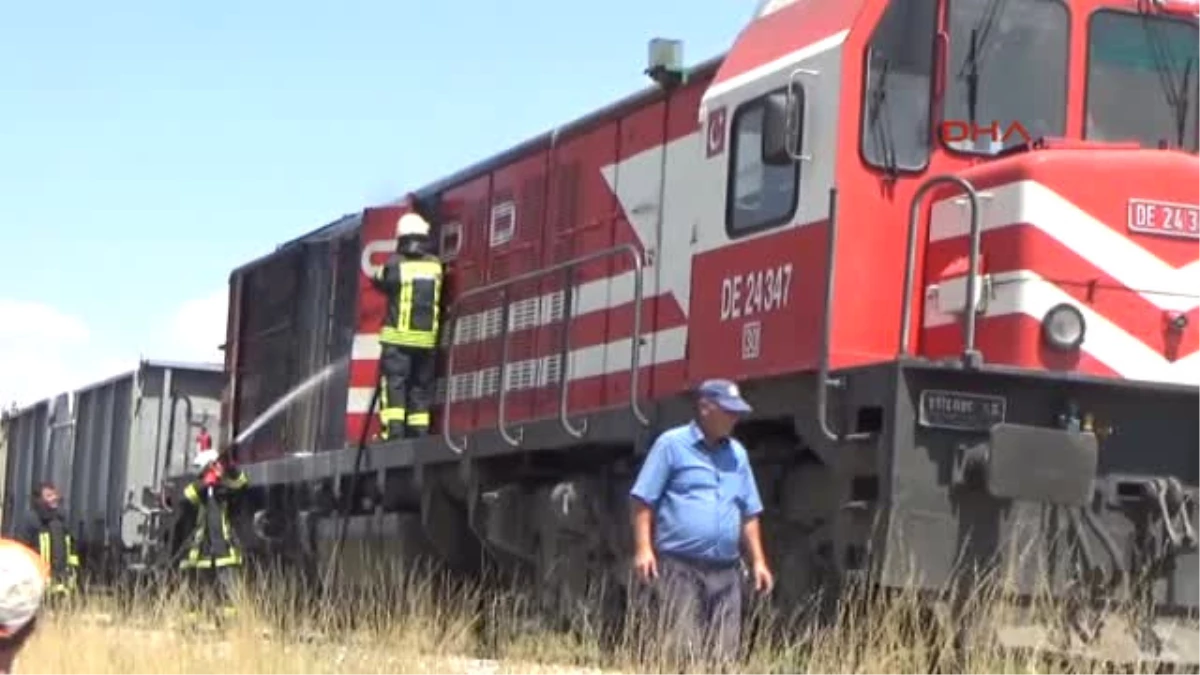 Karaman Yük Treni Alev Aldı