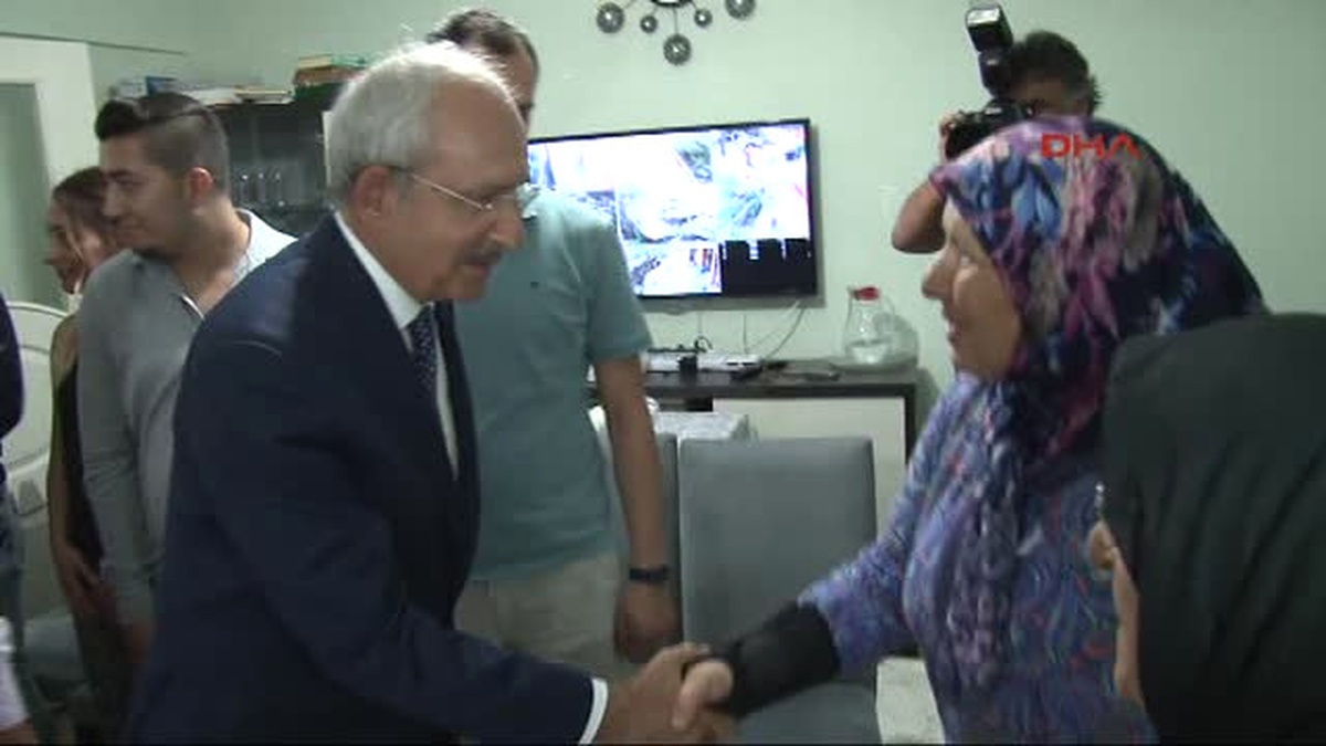 Kılıçdaroğlu\'ndan Hasan Tatlı\'nın Ailesine Taziye Ziyareti