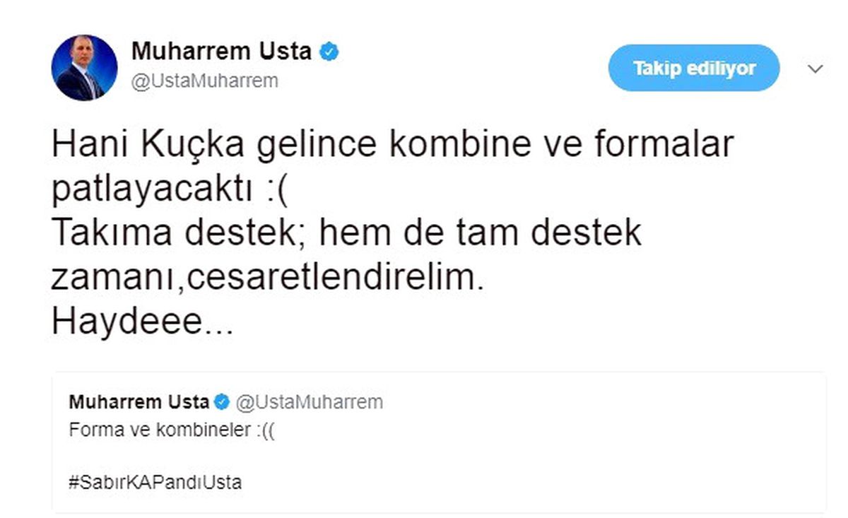Muharrem Usta, Taraftar Seslendi