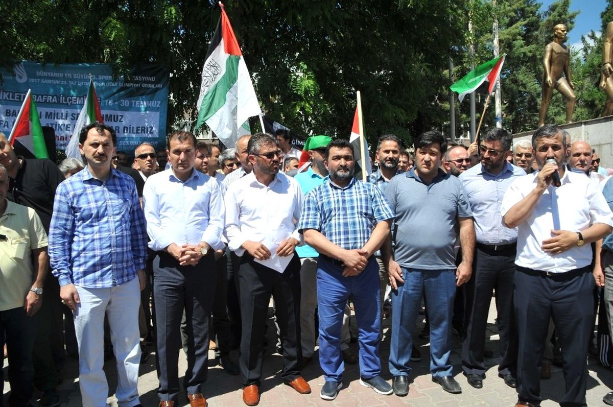 Bafra\'da Mescid-i Aksa Eylemi