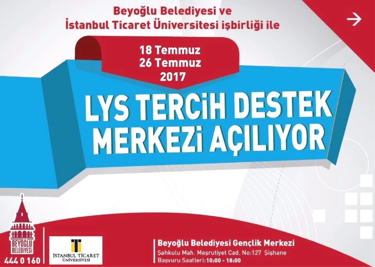Beyoğlu Belediyesi\'nden Lys Tercihlerinde Öğrencilere Tam Destek