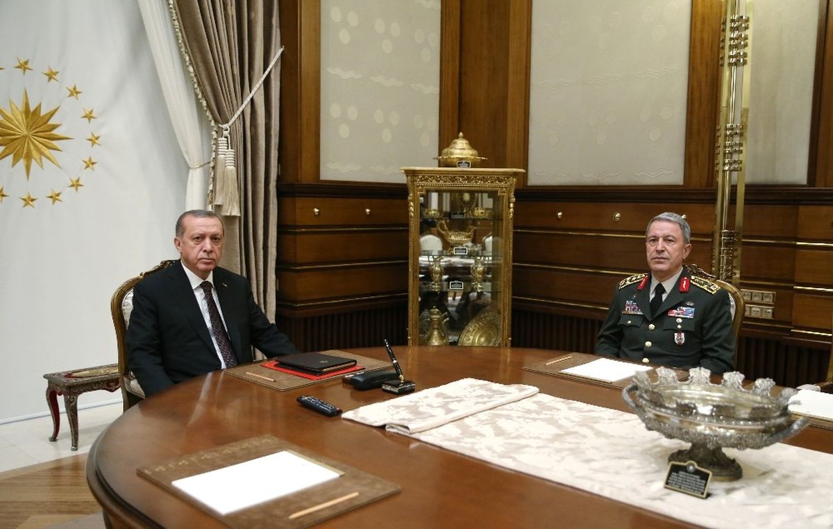 Cumhurbaşkanı Erdoğan, Akar\'ı Kabul Etti