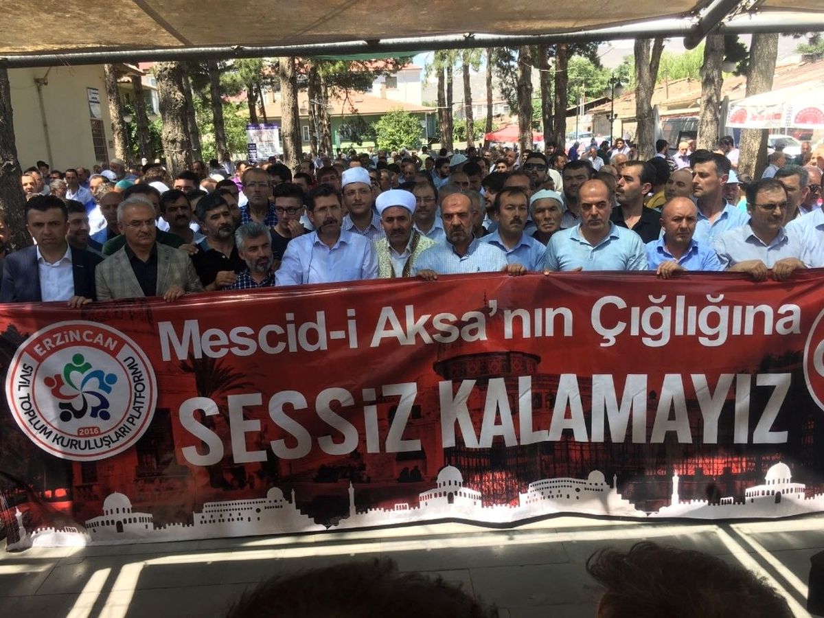 Erzincan\'dan İsrail\'e Tepki