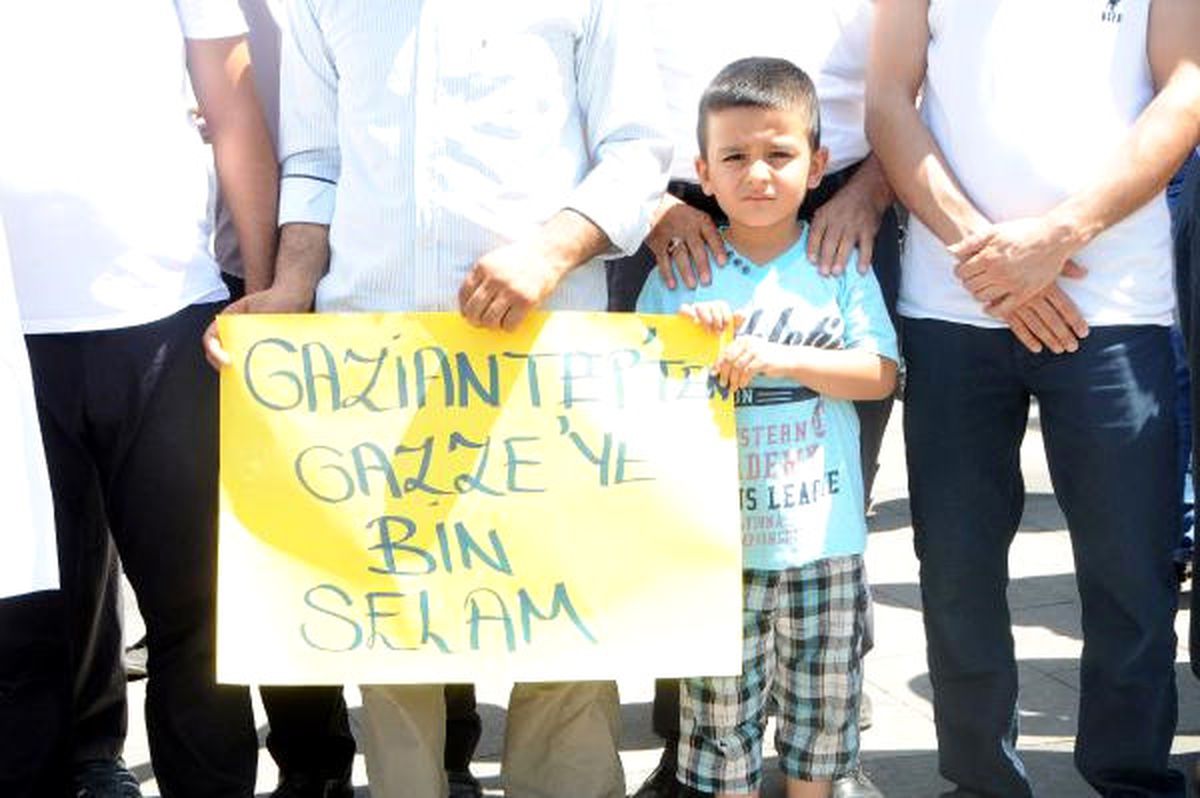 Gaziantep\'te İsrail\'e Tepki Yürüyüşü
