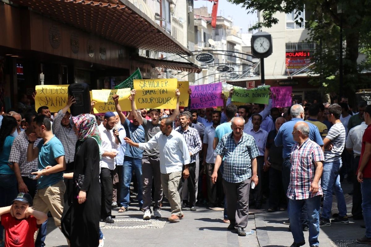 Gaziantep\'te Mescid-i Aksa Protestosu