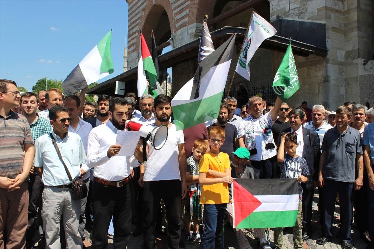 İsrail Edirne\'de Protesto Edildi