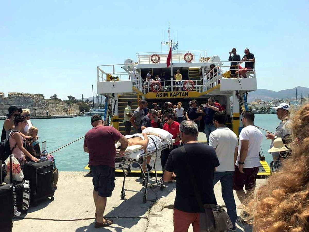 Istanköy Adası\'ndan Ilk Türk Kafilesi Bodrum\'a Geldi