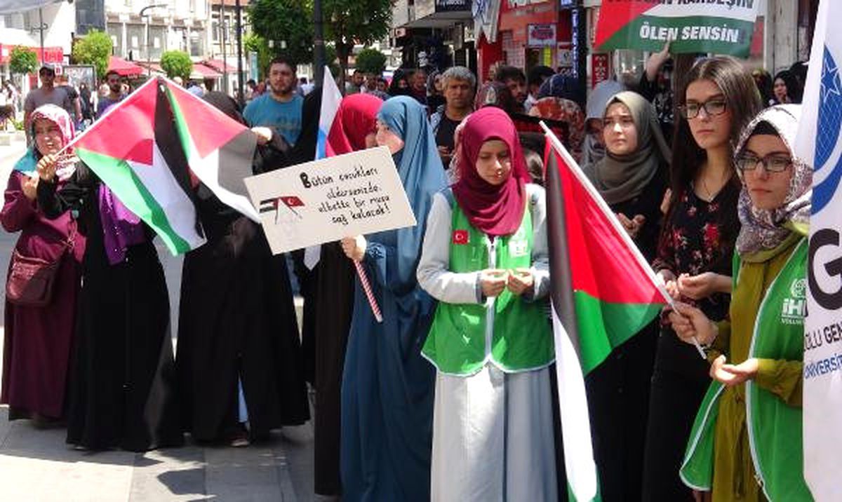 Karabük\'te İsrail Protestosu