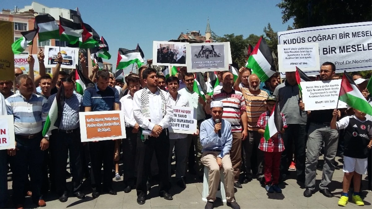 Karamanlı Stk\'lardan İsrail\'e Mescid-i Aksa Protestosu
