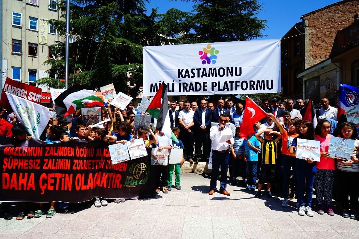 Kastamonu Milli İrade Platformu\'ndan İsrail\'e Tepki