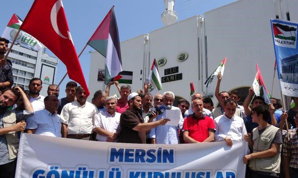 Mersin\'de İsrail Protestosu