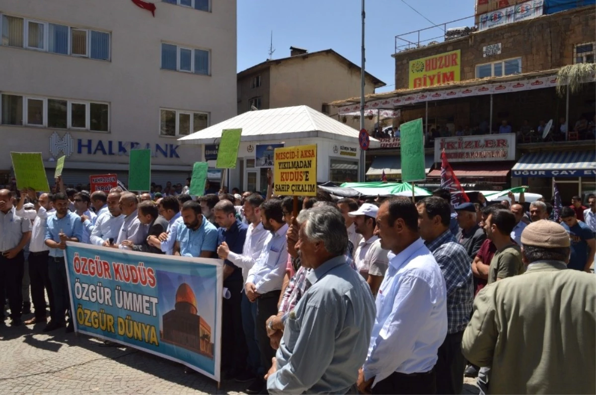 Mescid-i Aksa\'nın İbadete Kapatılmasına Bitlis\'ten Tepkiler