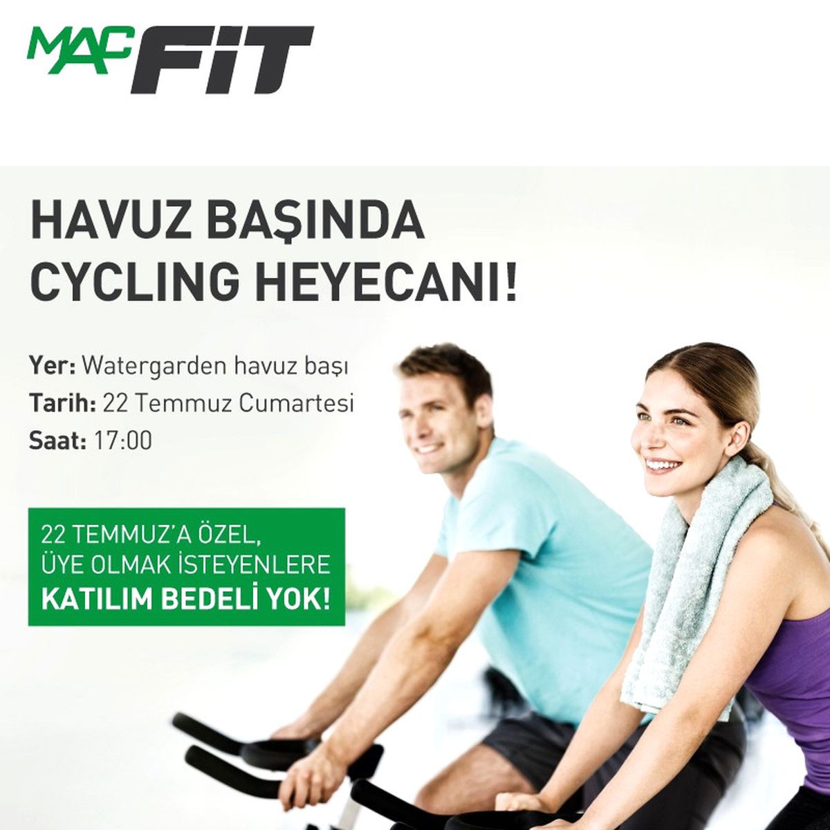 Spor Severler Havuz Başında Buluşuyor
