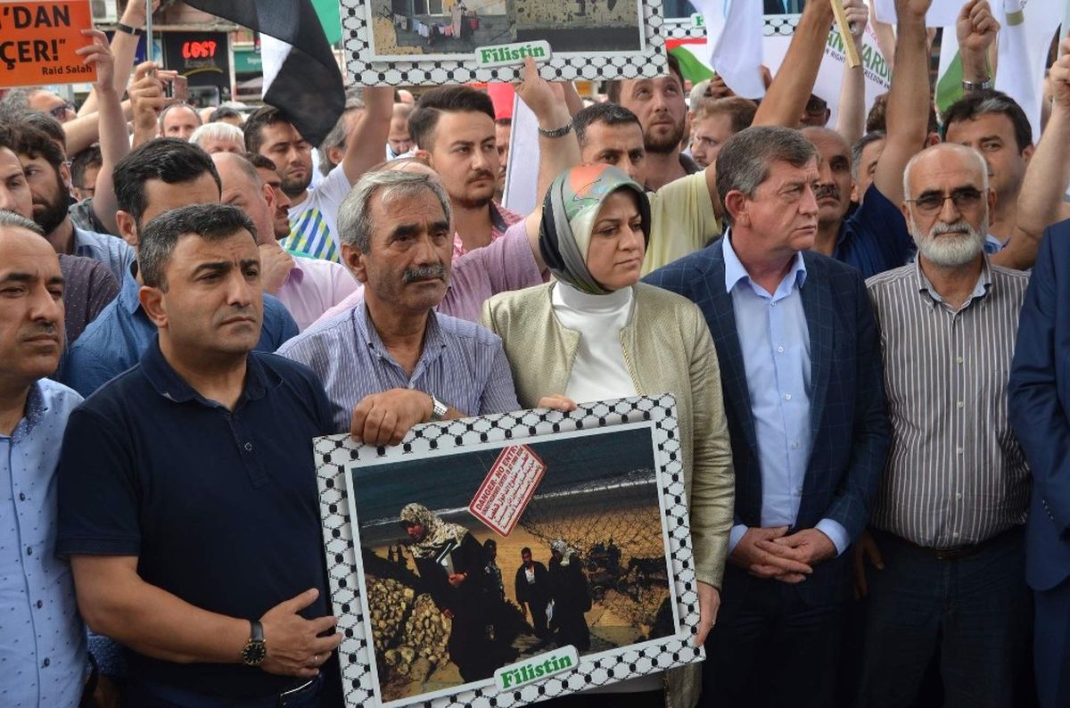Trabzon\'da İsrail Protestosu