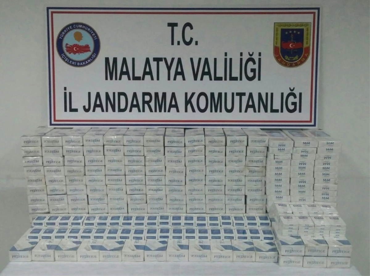 Malatya\'da 2 Bin Karton Kaçak Sigara Ele Geçirildi