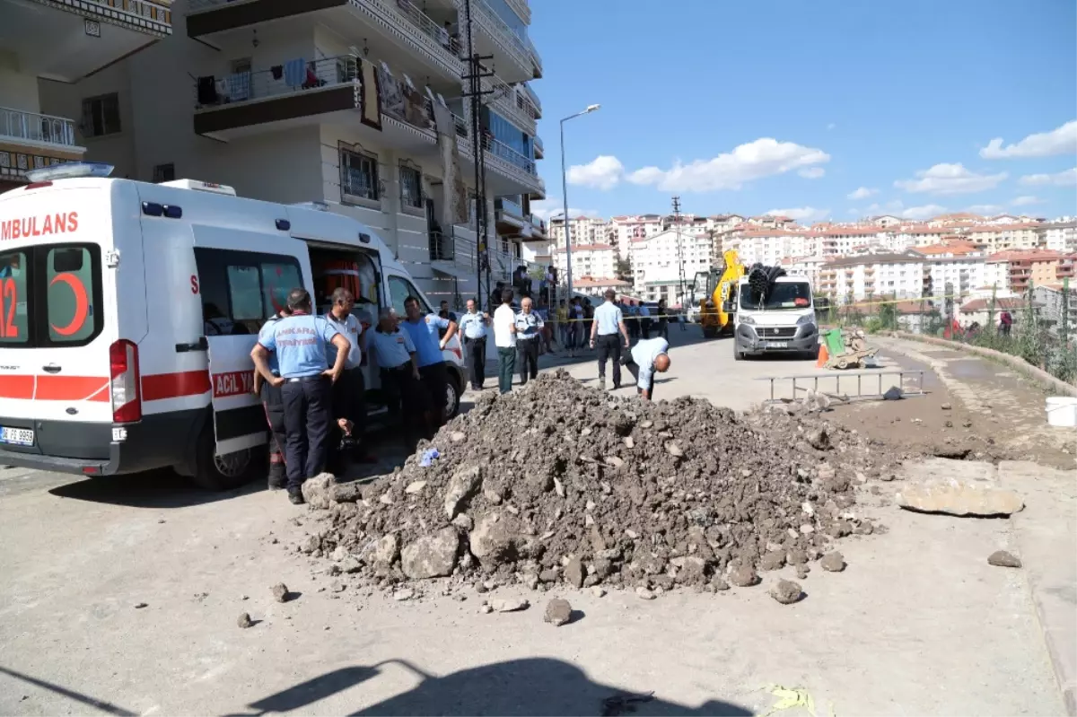 Ankara\'da Göçük Altında Kalan Işçi Öldü