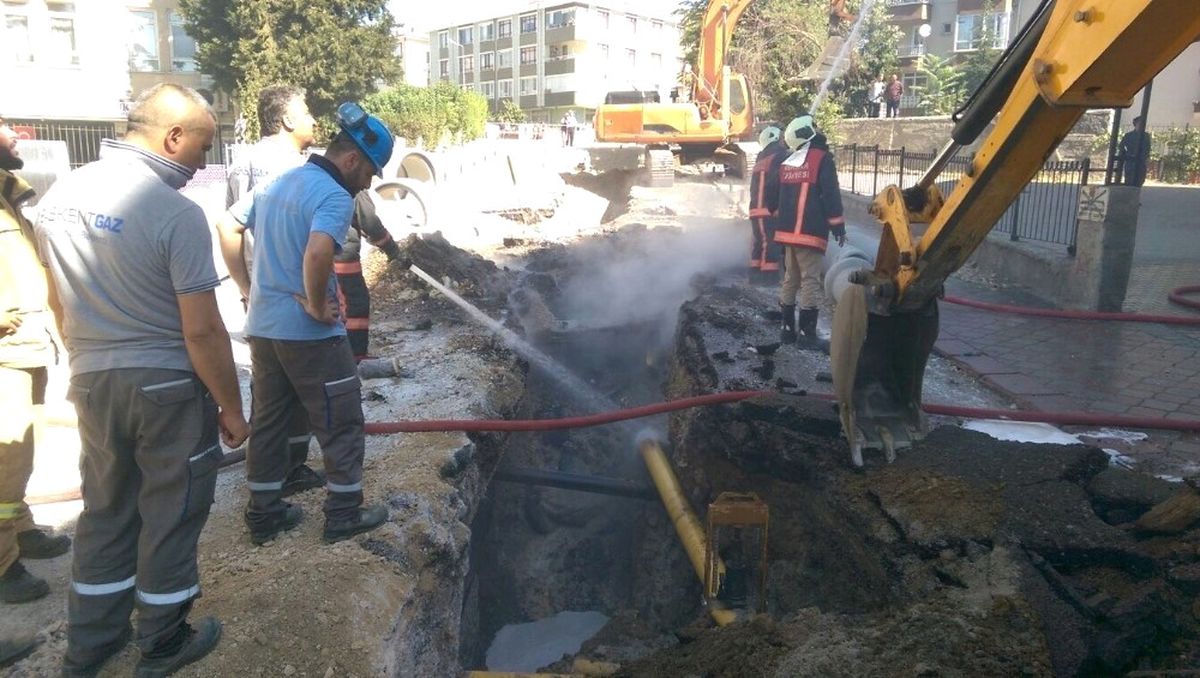 Başkent\'te Doğalgaz Borusunun Patlaması