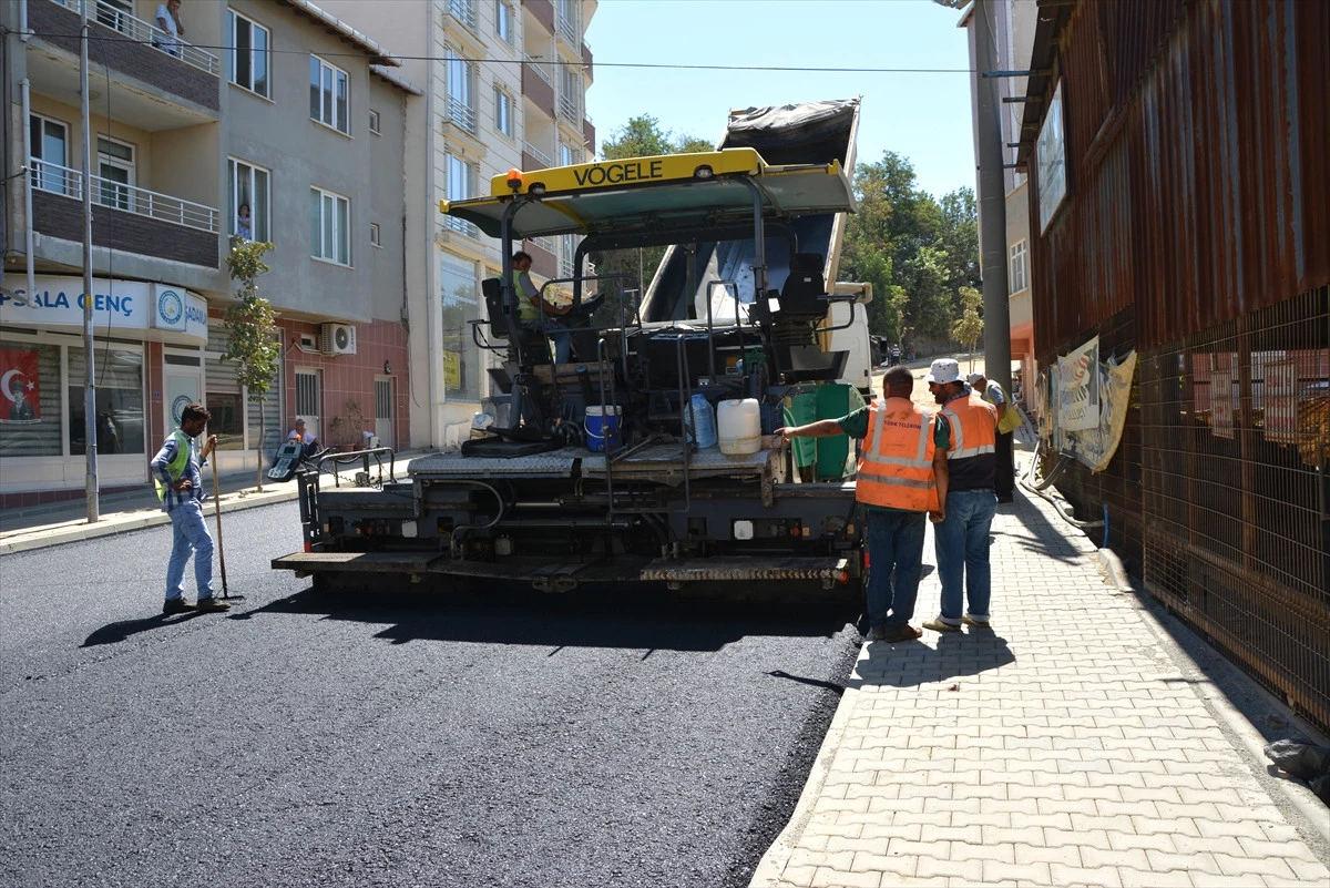 İpsala\'da Yol Yapım Çalışmaları