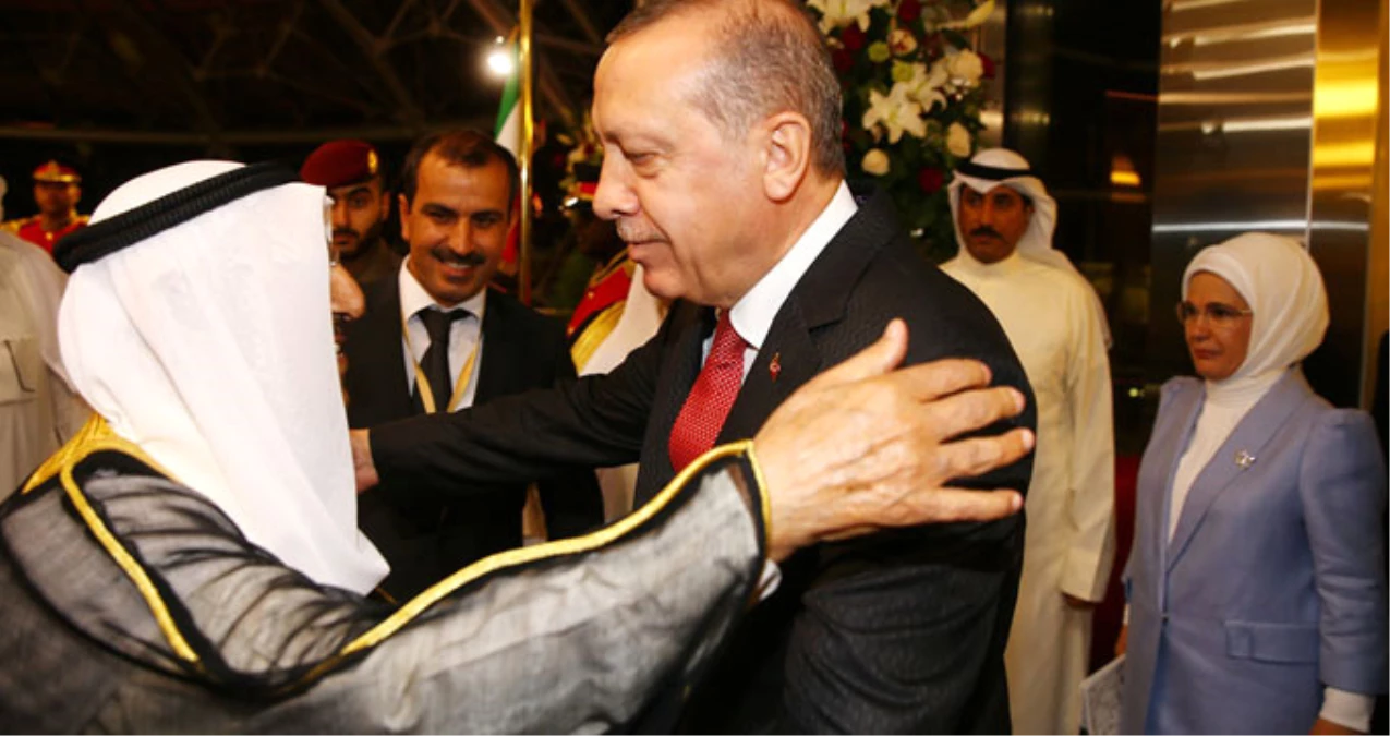 Cumhurbaşkanı Erdoğan\'a Kuveyt\'te Emir\'den Çok Sıcak Karşılama