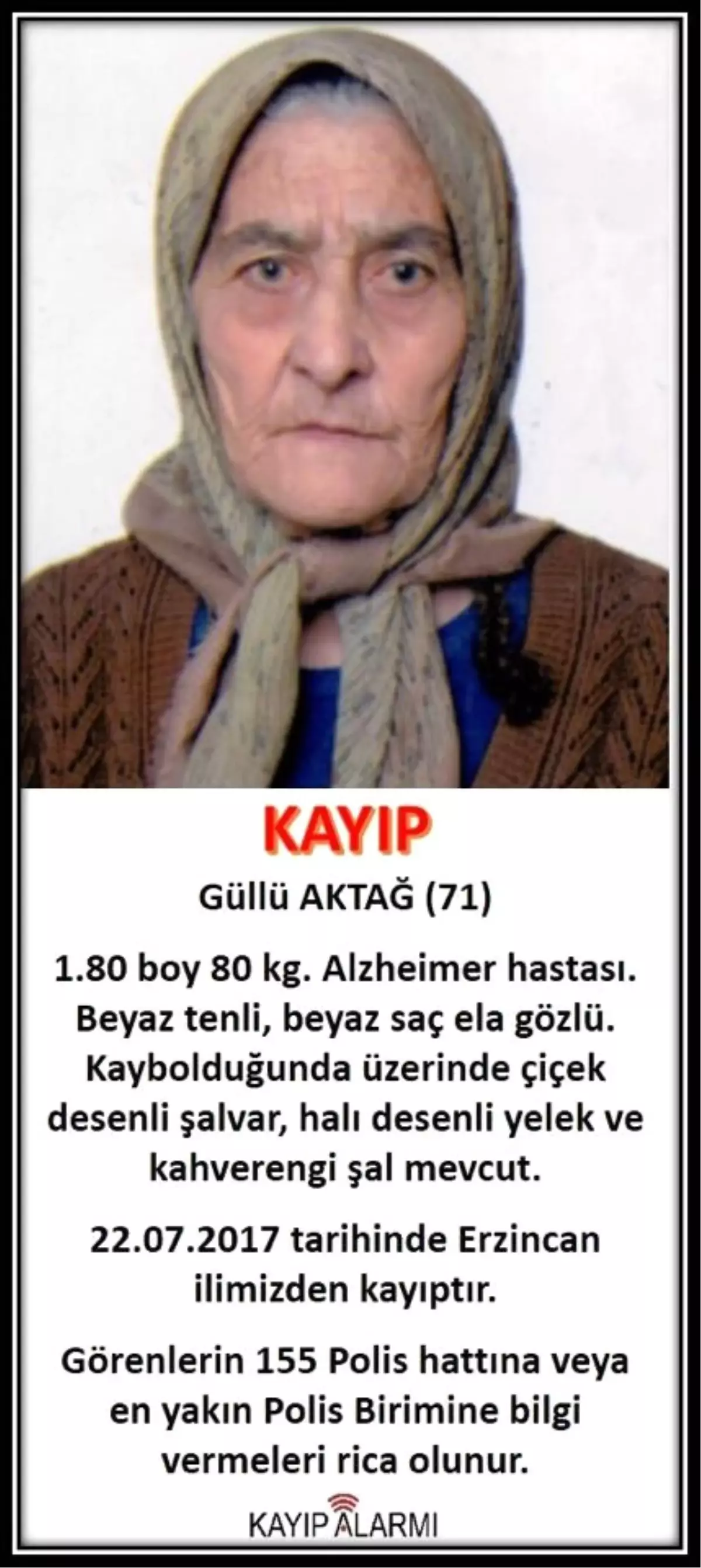 3 Gündür Kayıp Olan Alzheimer Hastası Kadın İçin Herkes Seferber Oldu