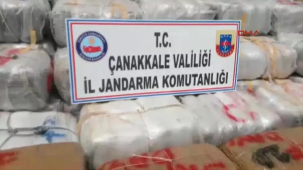 Çanakkale\'de 1.5 Ton Esrar Ele Geçirildi