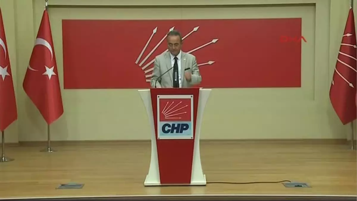 CHP Genel Başkan Yardımcısı ve Parti Sözcüsü Bülent Tezcan\'ın Myk Sonrası Gündemi Değerlendirdi -1