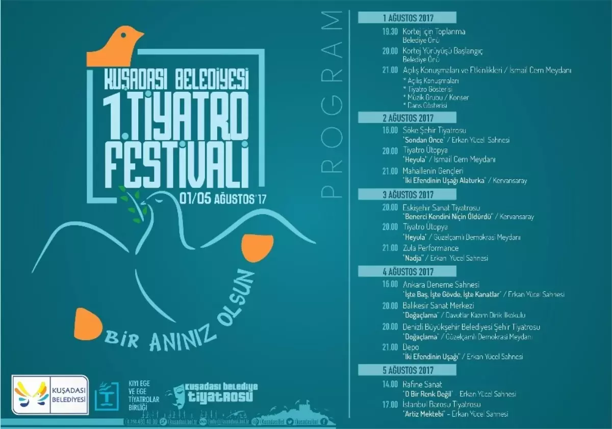 Kuşadası Belediyesi Tiyatro Festivali 1 Ağustos\'ta Başlıyor