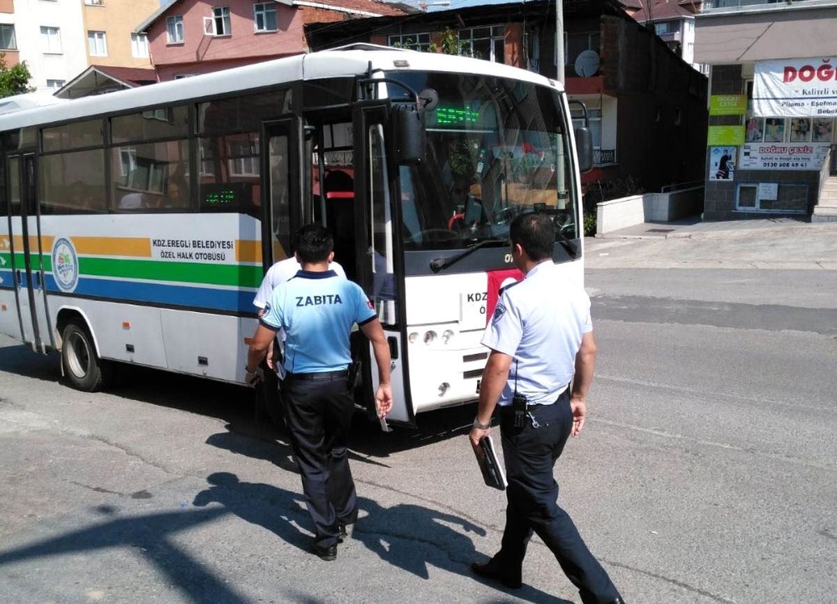 Kdz. Ereğli\'de Taksiler ve Halk Otobüsleri Denetlendi