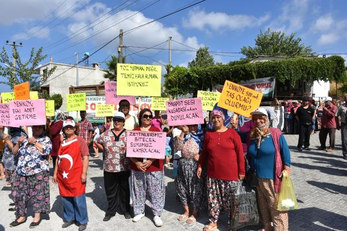 Kuşadası\'nda Taş Ocağı Tepkisi Sürüyor