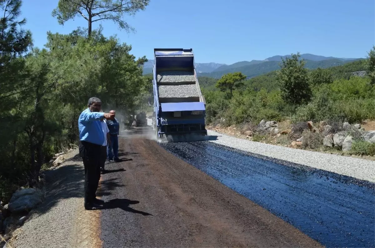 Manavgat Düzağaç\'ta Asfalt Çalışmaları Başladı