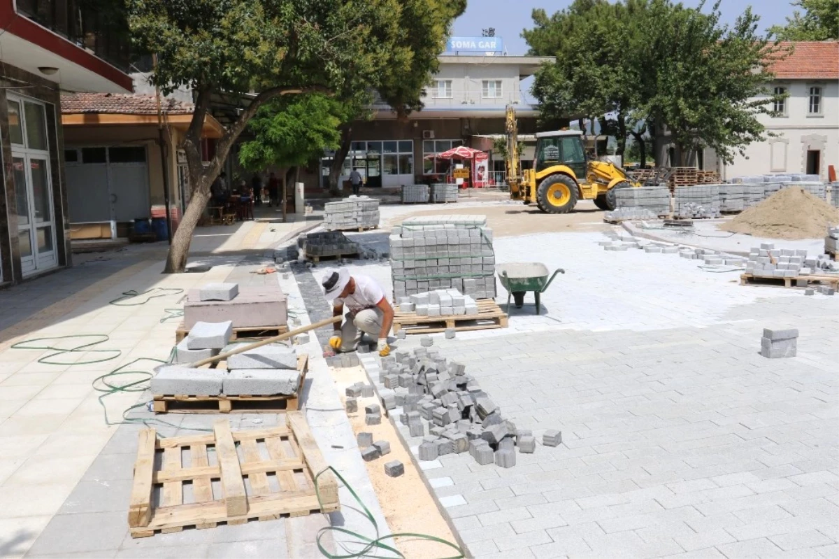 Soma\'da Meydan Projesi Çalışmaları Hız Kazandı